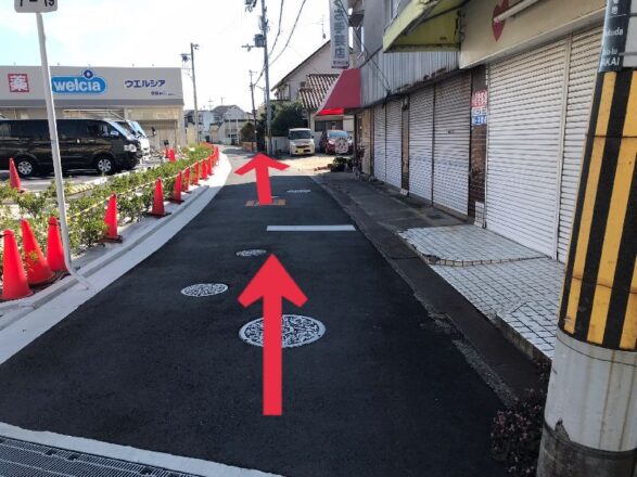 堺市中区 リラクゼーションアリー サロン専用の駐車場への道順をご案内します